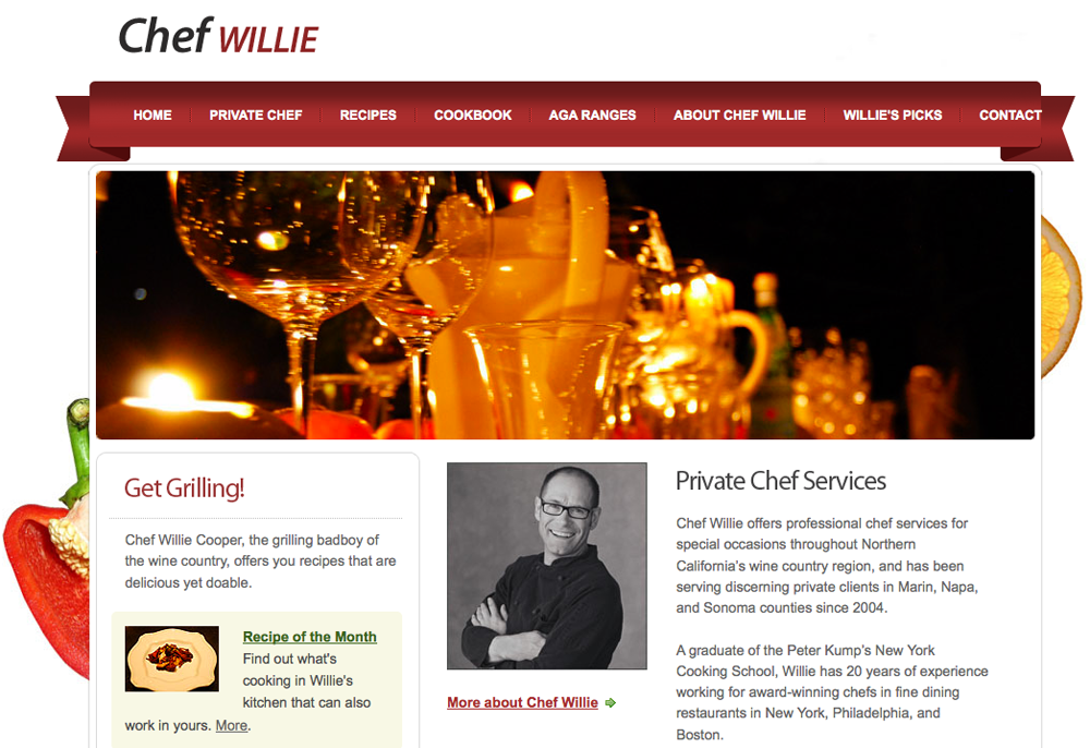 Link to chefwillie.com site