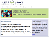 Clear Your Space Web Site