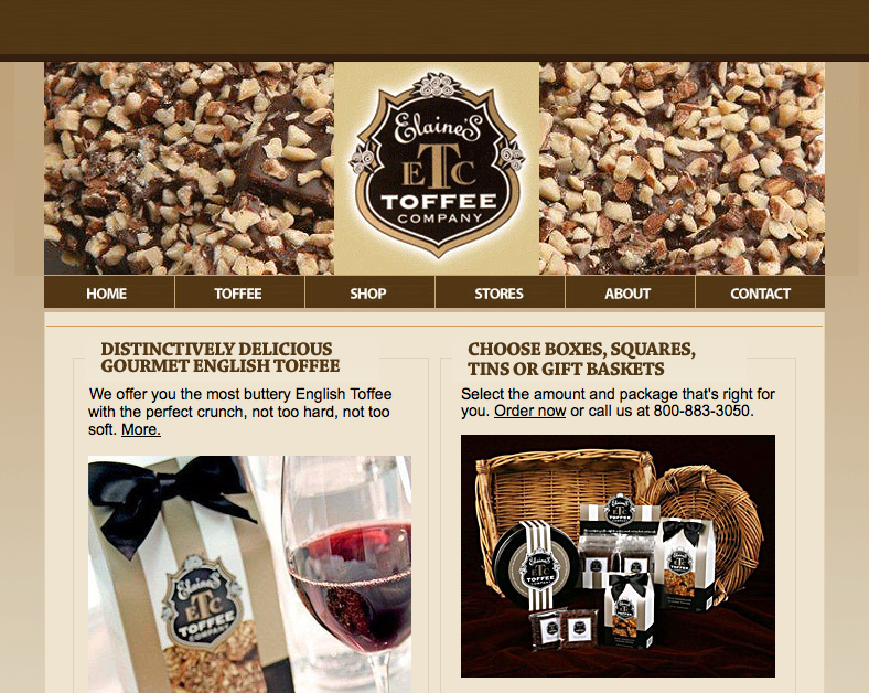 Link to Elaine's Toffee Company site
