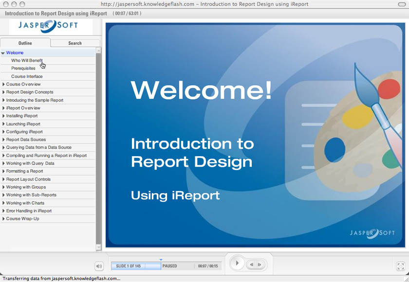Link to Jaspersoft Training Site